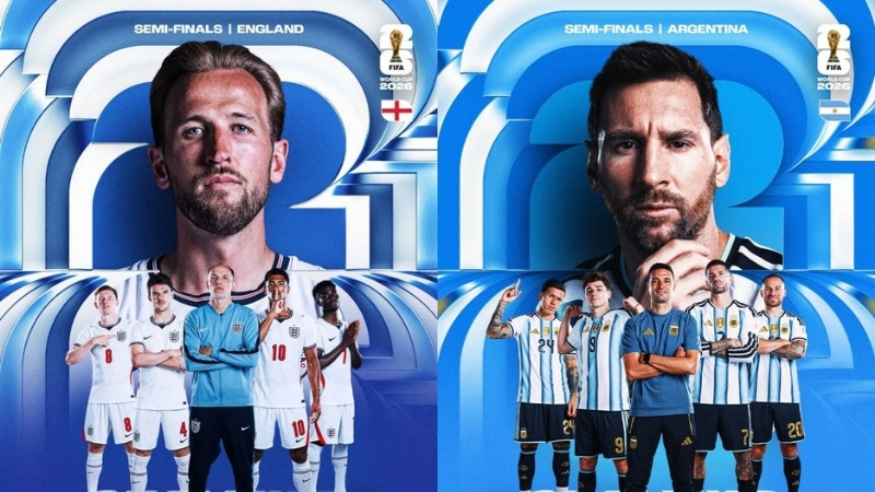 Bảng tỷ lệ kèo trận Anh vs Argentina